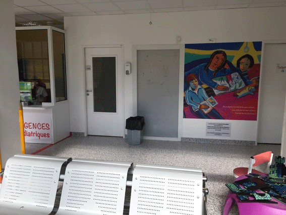 Salle d'attente des urgences pédiatriques du CHSF