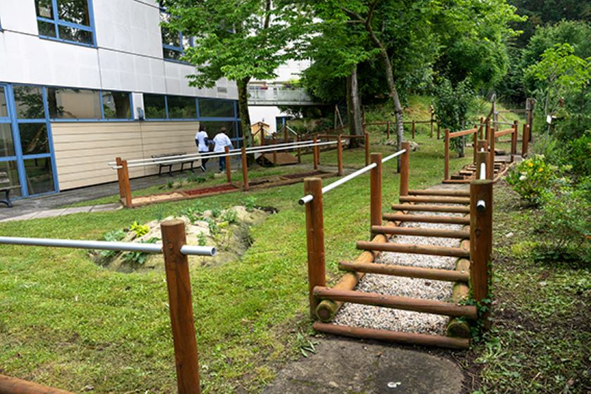 Inauguration jardin de soins