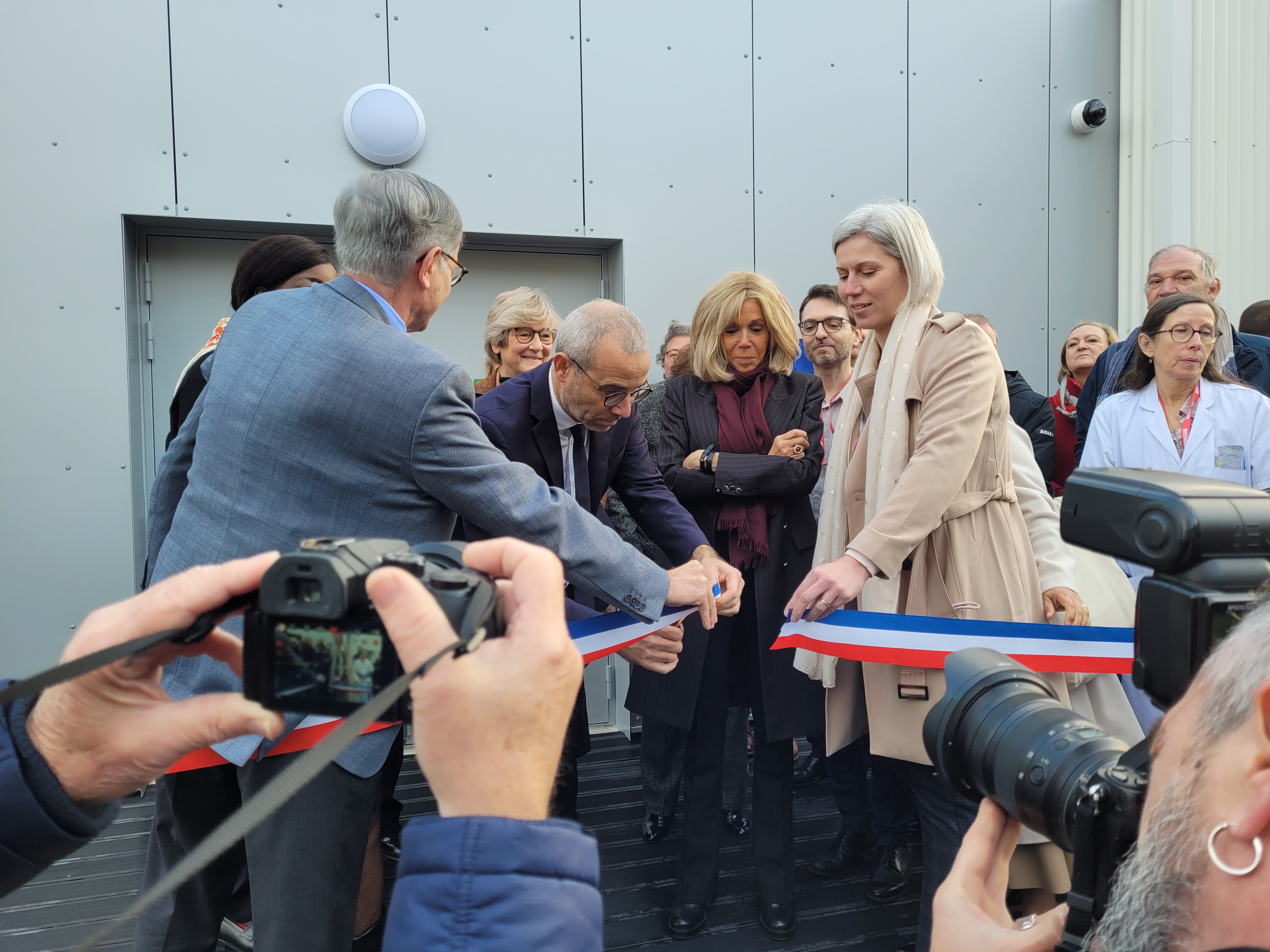Inauguration de l'UAPED de l'Essonne au CHSF en présence de Mme Brigitte MACRON