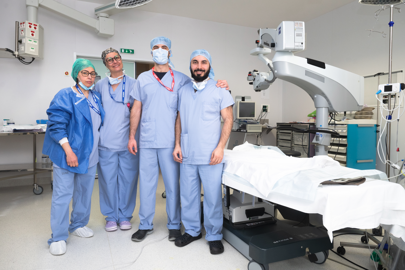 L'équipe d'ophtalmologie du CHSF