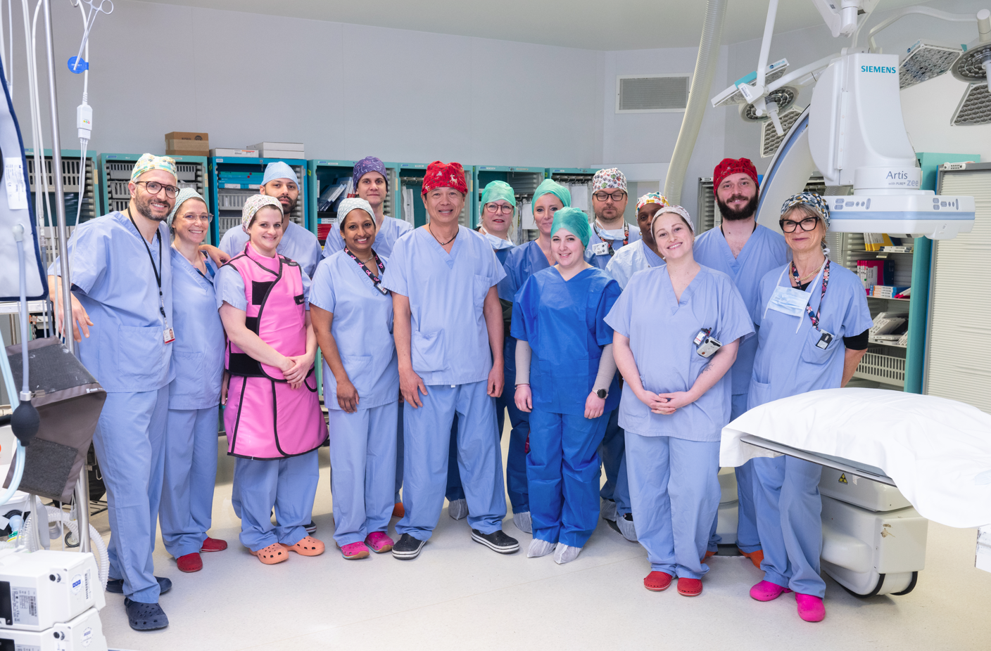 L'équipe de radiologie interventionnelle du CHSF