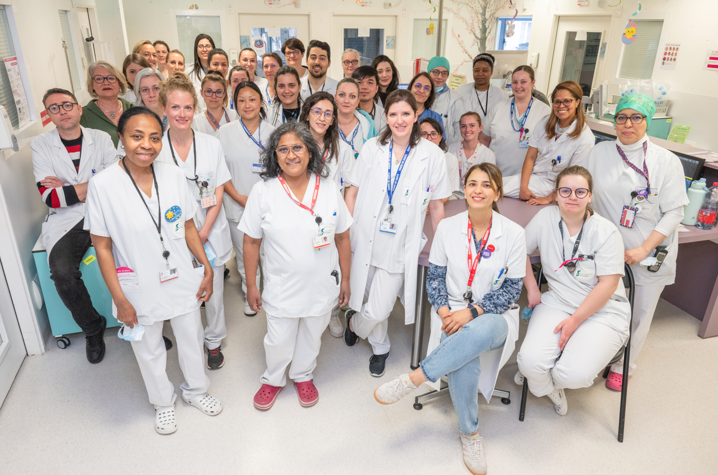 L'équipe de Médecine et réanimation néonatales du CHSF