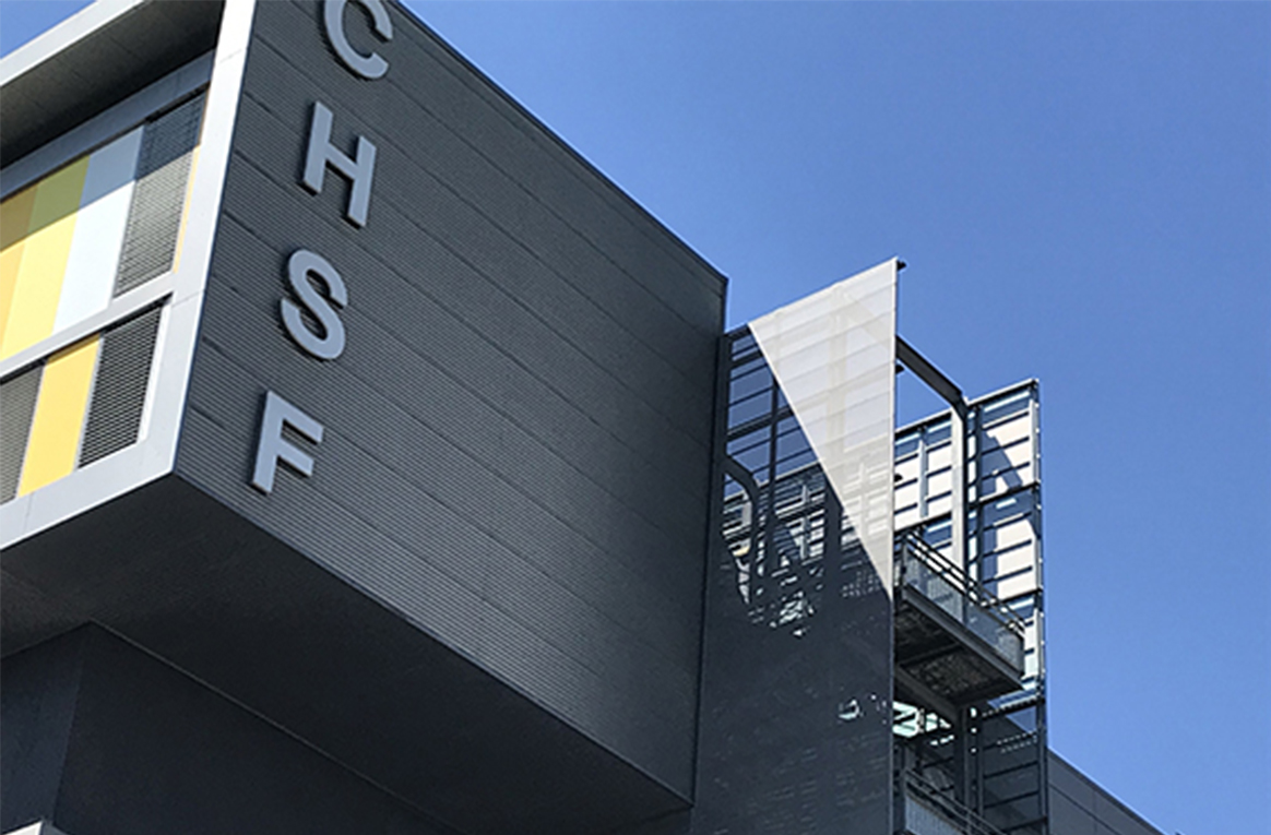 Vue de l'hôpital du CHSF